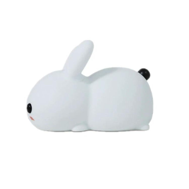 Soft Rabbit Night Light for Children's Bedtime Routines - soft silicone rabbit bedside lamp providing gentle glow for soothing sleep