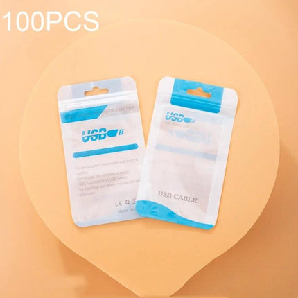 Plastic Sealing Bags for Data Cables, 10.5x15cm and 8x14cm Pack of 100 – clear self-sealing pouches for USB cables, memory cards and small electronics
