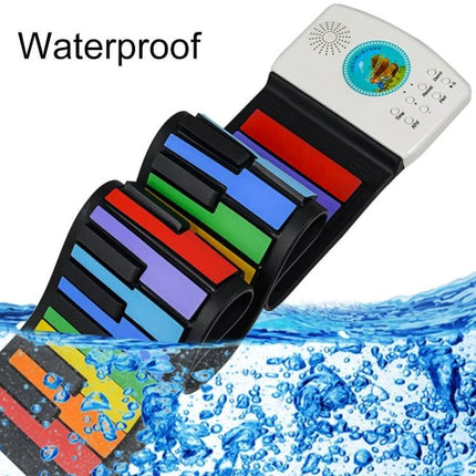 Enjoy music at home with this foldable piano for kids - compact waterproof roll-up keyboard for home practice and easy storage