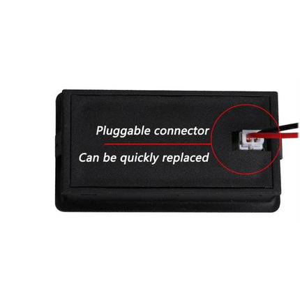 SUPNOVA Battery Capacity and Voltage Monitor for Vehicles compact unit with pluggable connector for easy replacement