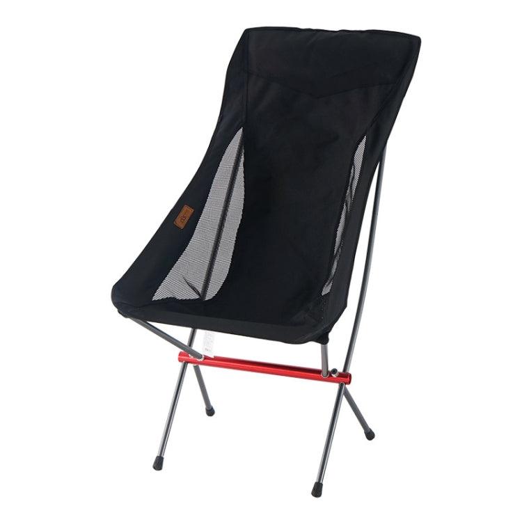 Silla plegable portátil de exterior con altura ajustable para acampar y pescar