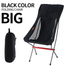 Portable Height-Adjustable Folding Outdoor Chair for Camping and Fishing