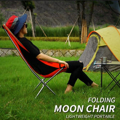 Portable Height-Adjustable Folding Outdoor Chair for Camping and Fishing