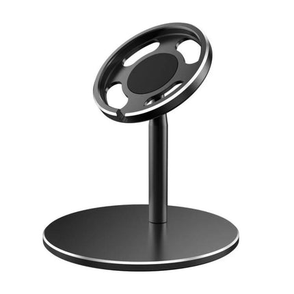 MagSafe Magnetic Wireless Charging Stand with Adjustable Angle aluminum alloy desk stand holding 55.9mm MagSafe charger, black