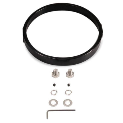 7 Inch Motorcycle Headlight Ring Bracket Black Easy Install - CNC machined black ring with mounting hardware and Allen key