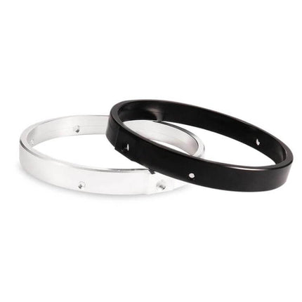 7 Inch Motorcycle Headlight Ring Bracket Black Easy Install CNC-machined black headlight ring bracket for 7-inch lights, rust-resistant, easy install