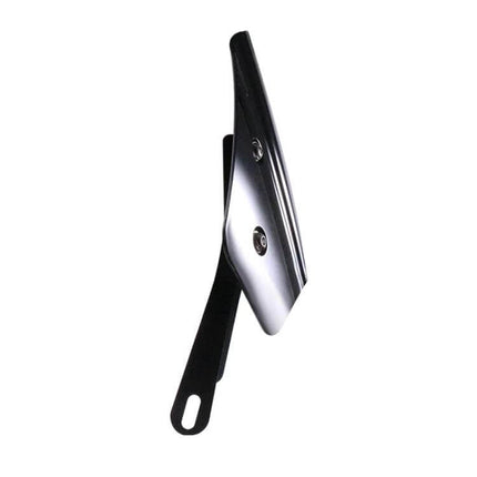 5-7 Inch Retro Motorcycle Windshield Black - Universal Fit compact black retro windshield for bikes, universal 5-7in mount, PC material