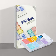 Smart Pill Organizer with 7 Cells and Timing Reminder - TF-248 Plastic Storage Box