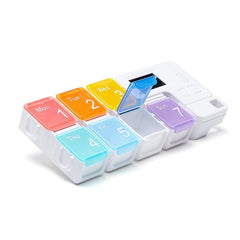 Smart Pill Organizer with 7 Cells and Timing Reminder - TF-248 Plastic Storage Box