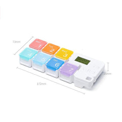 Smart Pill Organizer with 7 Cells and Timing Reminder - TF-248 Plastic Storage Box