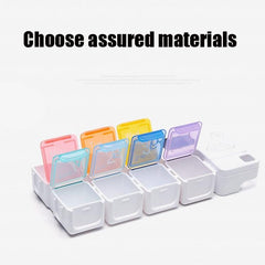 Smart Pill Organizer with 7 Cells and Timing Reminder - TF-248 Plastic Storage Box