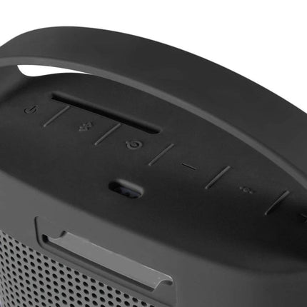 Bose Silicone Protective Cover For Portable Speaker Daily Travel black silicone cover showing top controls and handle, triangle carabiner ready