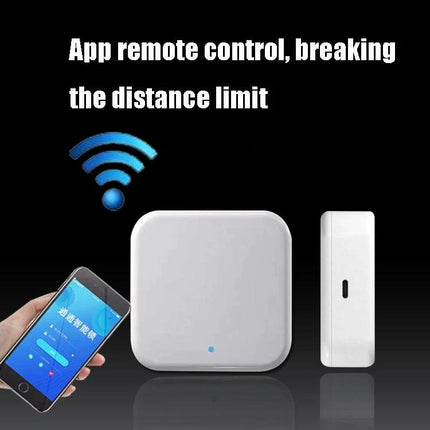 Wireless App-Controlled Smart Gateway for Home Security - compact wireless hub with mobile app control for apartment access and remote door unlocking