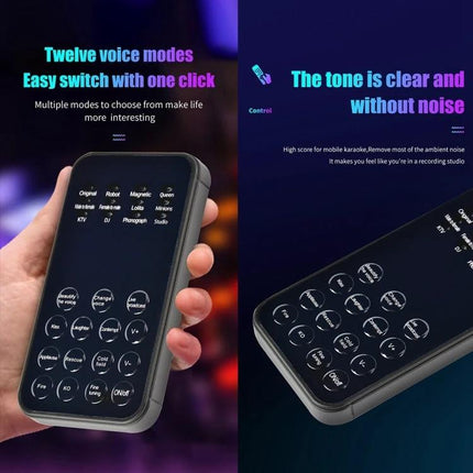 Fun Voice Changer for Daily Calls and Entertainment Use handheld device with 12 voice modes, one-click switches, and clear noise-free tone