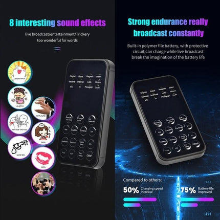 Fun Voice Changer for Daily Calls and Entertainment Use - compact plug-in device with 8 sound effects, easy phone/headset integration for calls
