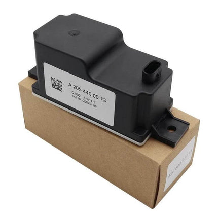 Car Voltage Converter Controller For Mercedes Benz compact black controller module on cardboard box, C-BUS smart chip power interface