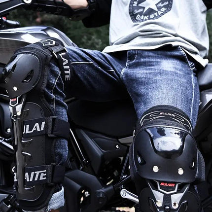 SULAITE Motorcycle Protective Gear Knee And Elbow Pads All-Season