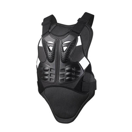 SULAITE Back Protector Vest for Roller Skating and Motorcycle, L/XL - black EVA foam and PE shell protective vest with ventilation