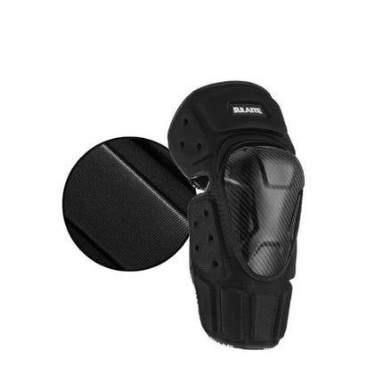 SULAITE Off Road Knee And Elbow Pads For Motorcycle Riding — black breathable lightweight protective knee elbow pad for dirt bikes and trail riding