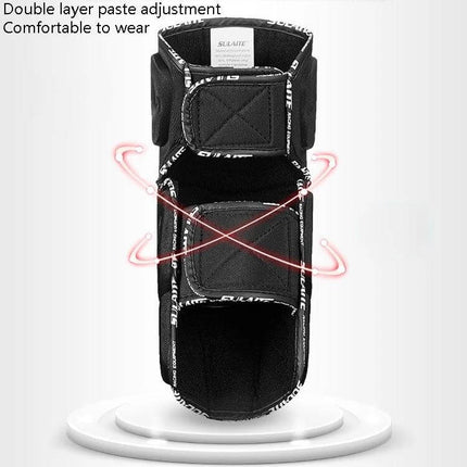 SULAITE Off Road Knee And Elbow Pads For Motorcycle Riding black adjustable knee pad with double layer paste adjustment and breathable protective core