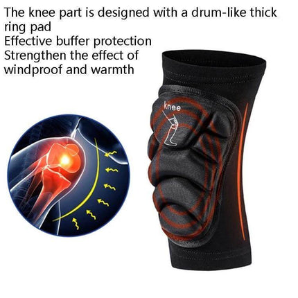 Knee Pads For Cycling And Skating, Sizes XS To XL, Outdoor Use - breathable cotton sponge knee protector with elastic secure fit