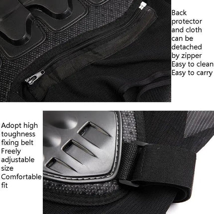 Sulaite Sleeveless Riding Protective Vest for Cycling and Skating Sizes M to XXXL