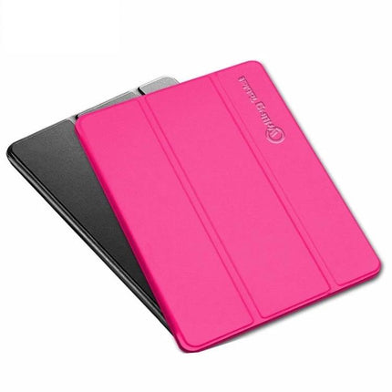 Portable LCD Handwriting Board for Drawing and Notes with Case - pink protective case shown, slim reusable LCD writing tablet with stylus storage