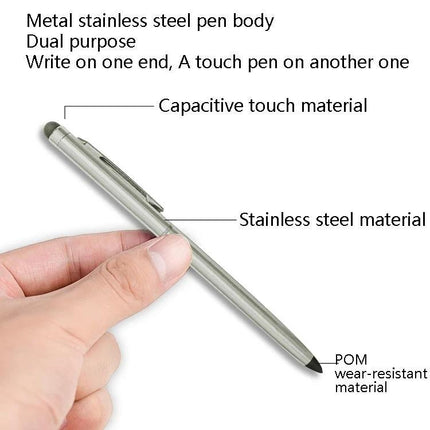 Portable LCD Handwriting Board for Drawing and Notes with Case - stainless steel dual-purpose stylus and pen for writing, touch screen, portable accessory