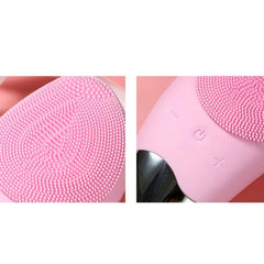 Silicone Ultrasonic Facial Cleansing Brush with Deep Cleansing and Massage Functions