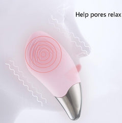 Silicone Ultrasonic Facial Cleansing Brush with Deep Cleansing and Massage Functions