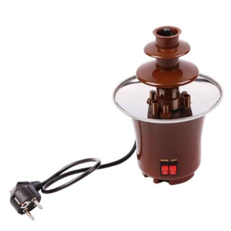 Compact Chocolate Fondue Melting Fountain with Creative Design