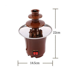 Compact Chocolate Fondue Melting Fountain with Creative Design