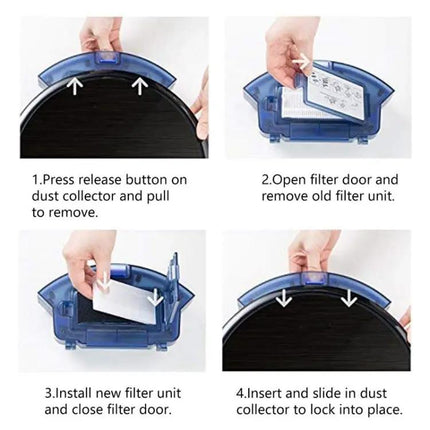 Replacement Brush and Filter Set for Eufy RoboVac 11S and 15T