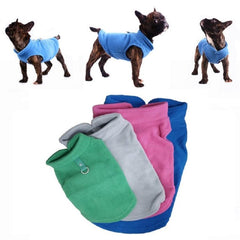 Cozy Winter Flannel Dog Coat for French Bulldogs and Pugs - Stylish and Warm Puppy Jacket