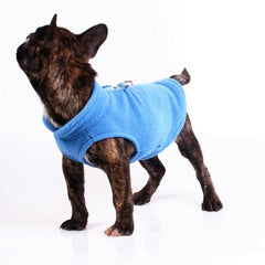 Cozy Winter Flannel Dog Coat for French Bulldogs and Pugs - Stylish and Warm Puppy Jacket