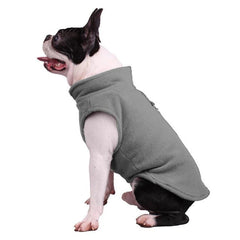 Cozy Winter Flannel Dog Coat for French Bulldogs and Pugs - Stylish and Warm Puppy Jacket