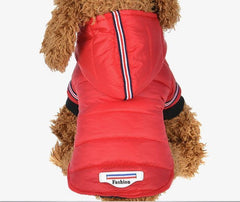 Cozy Waterproof Down Jacket with Hoodie for Small to Medium Dogs and Puppies