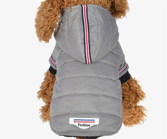 Cozy Waterproof Down Jacket with Hoodie for Small to Medium Dogs and Puppies