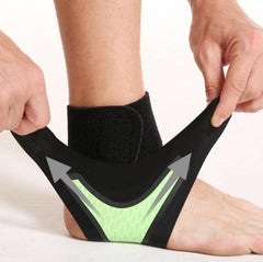 Neoprene Ankle Compression Support with Protective Strap for Sports Activities