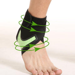 Neoprene Ankle Compression Support with Protective Strap for Sports Activities