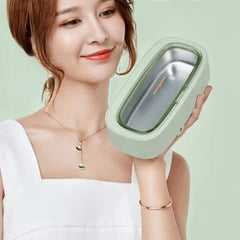 Ultrasonic Jewelry, Glasses, and Watch Cleaner Machine - Compact Automatic Cleaning Device with CN Plug