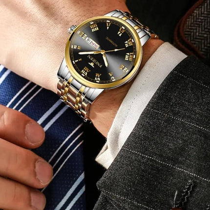 FNGEEN Men's Sports Watch with Roman Numeral Dial for Everyday Wear