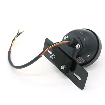 Retro Motorcycle Tail Light with Red Brake Indicator metal shell PC lens with wiring and mounting bracket for motorcycles ATVs scooters
