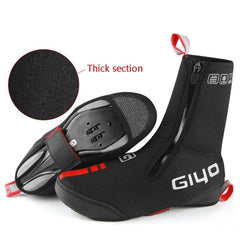 GIYO Couvre-chaussures de vélo Coupe-vent et imperméable Couvre-chaussures d'équitation en plein air épais