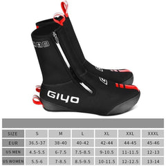 GIYO Couvre-chaussures de vélo Coupe-vent et imperméable Couvre-chaussures d'équitation en plein air épais