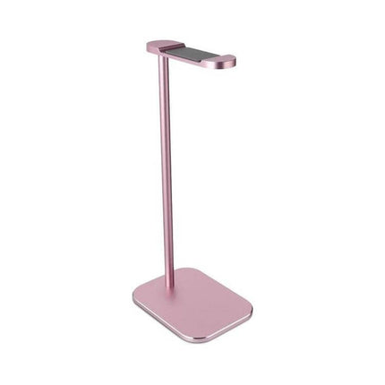 Aluminum Headset Stand For Desk Organization And Storage - rose gold aluminum stand with silicone pads for headsets