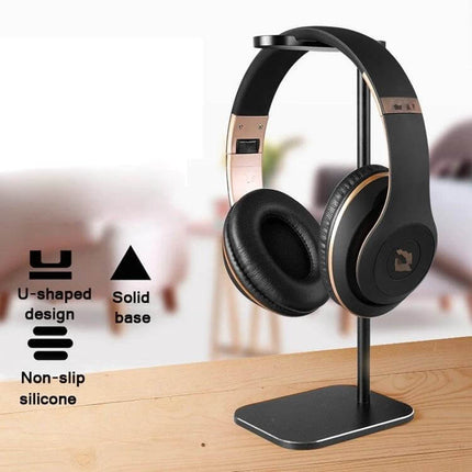 Aluminum Headset Stand For Desk Organization And Storage compact stable aluminum alloy stand protects finishes and prevents cable tangles