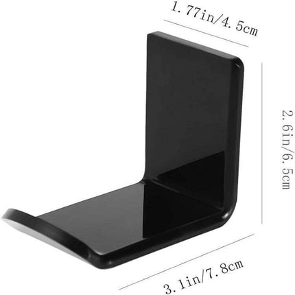 Adhesive Headphone Hanger Bracket For Wall Or Desk Storage compact L-shaped acrylic hook for headphones