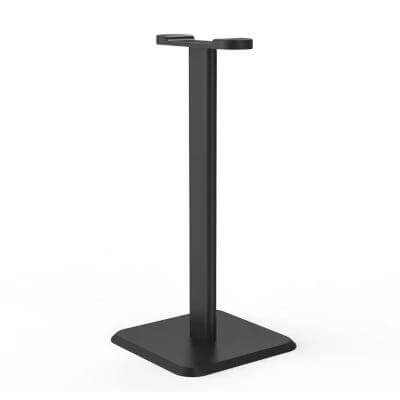 Aluminum Headphone Stand For Desk Organization And Easy Access - compact aluminum stand keeps gaming and music headsets upright