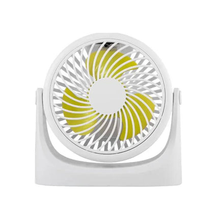 Mini USB Desk Fan For Office Dorm Quiet Portable White